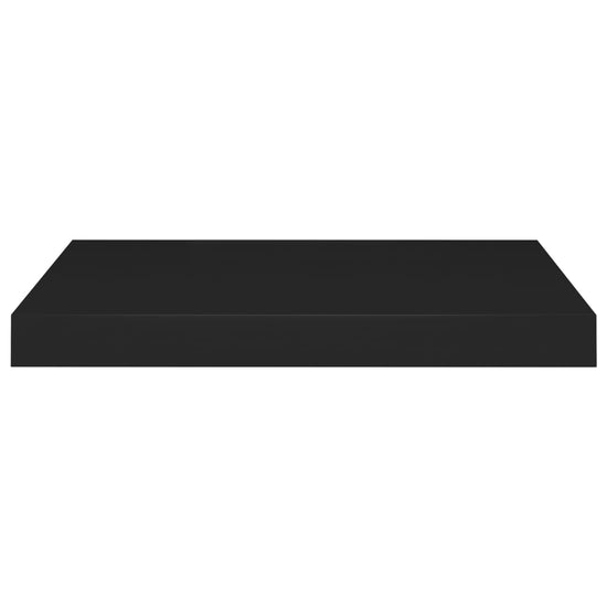 Wandschappen zwevend 2 st 50x23x3,8 cm MDF zwart MeubelReus