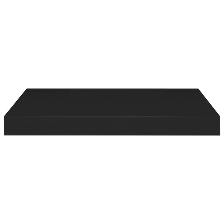 Wandschappen zwevend 2 st 50x23x3,8 cm MDF zwart MeubelReus