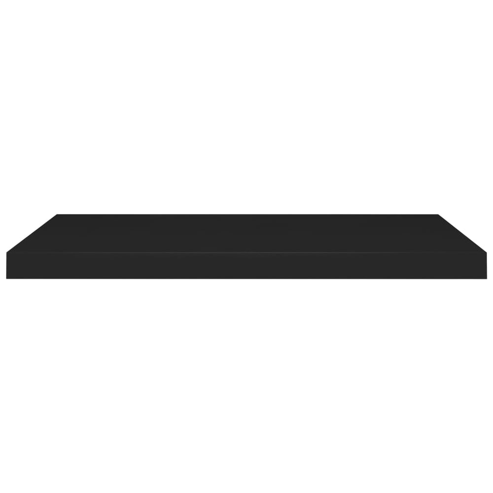 Wandschappen zwevend 4 st 80x23,5x3,8 cm MDF zwart MeubelReus