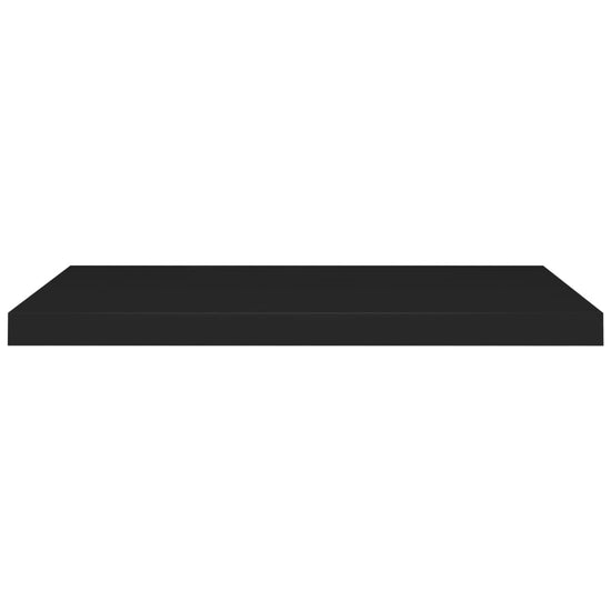 Wandschappen zwevend 4 st 80x23,5x3,8 cm MDF zwart MeubelReus