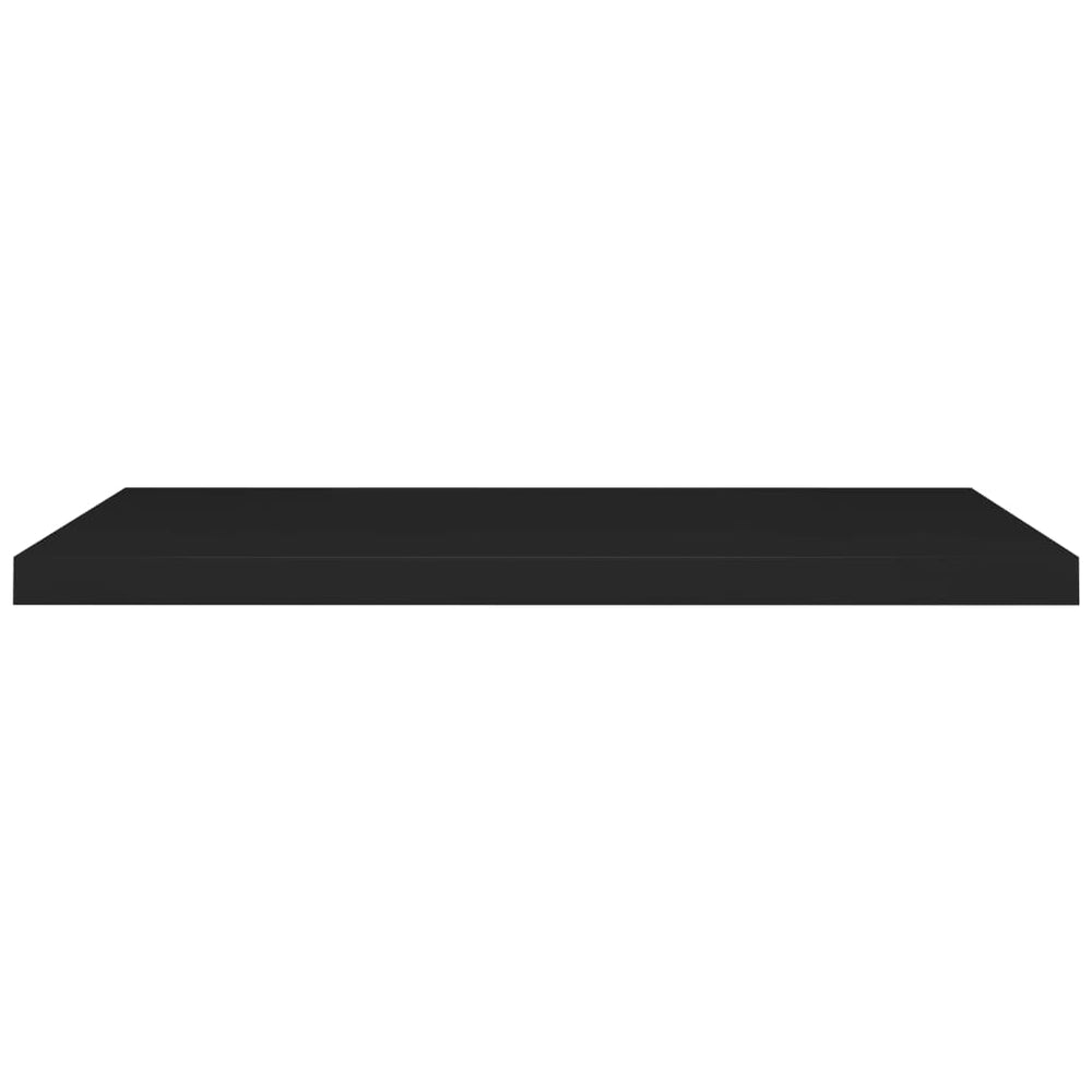 Wandschappen zwevend 4 st 90x23,5x3,8 cm MDF zwart MeubelReus