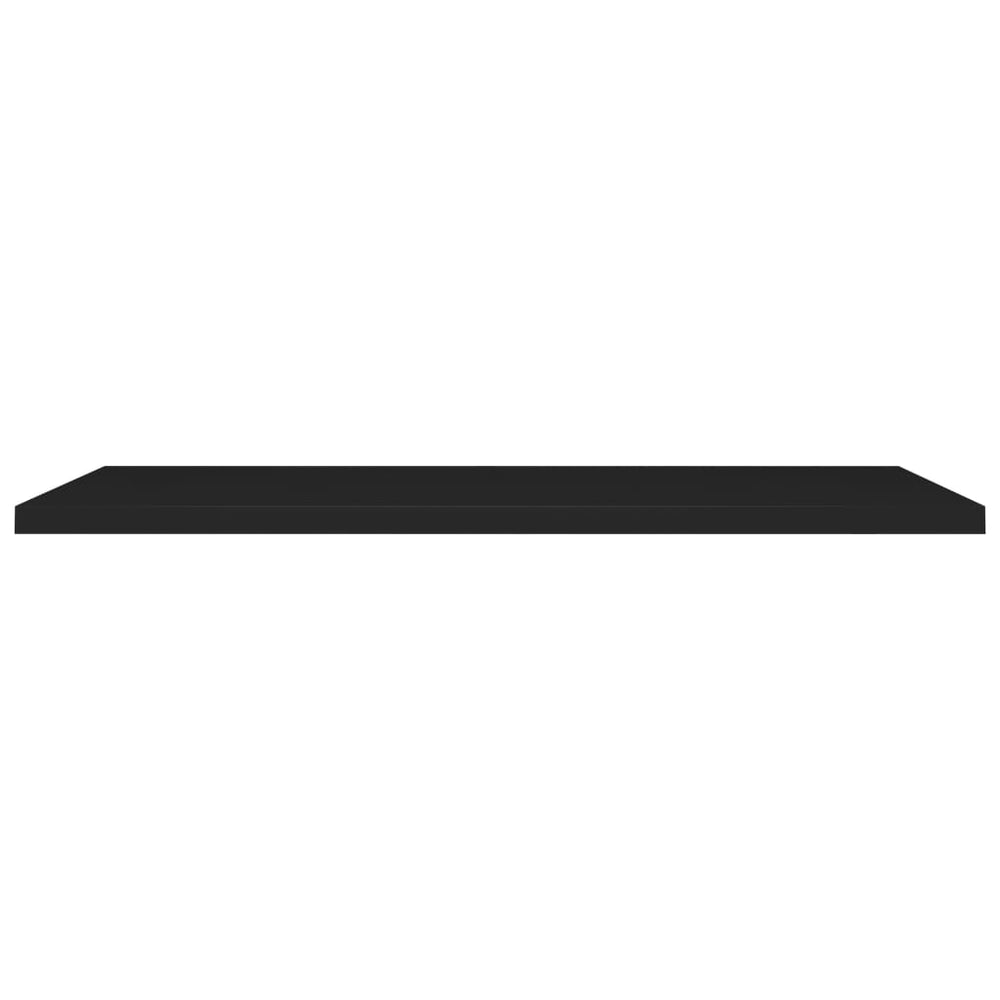 Wandschappen zwevend 4 st 120x23,5x3,8 cm MDF zwart MeubelReus