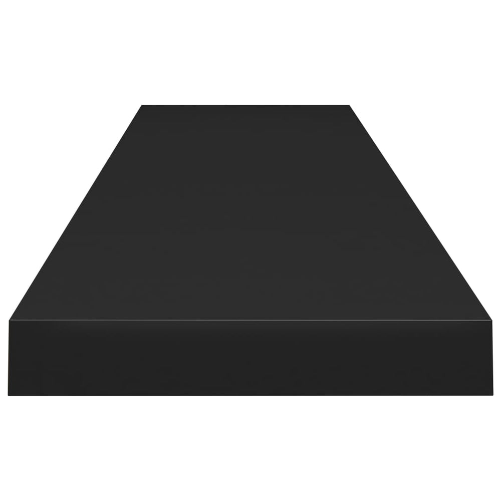 Wandschappen zwevend 4 st 120x23,5x3,8 cm MDF zwart MeubelReus