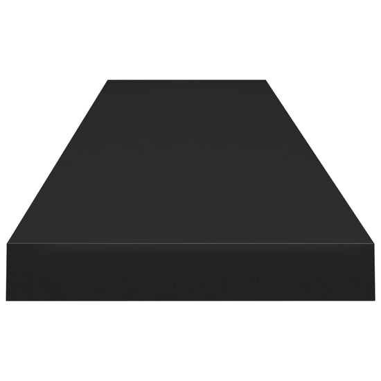 Wandschappen zwevend 4 st 120x23,5x3,8 cm MDF zwart MeubelReus