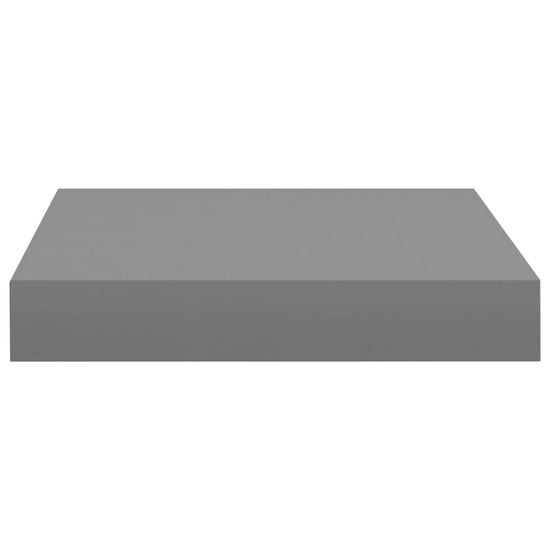 Wandschappen zwevend 2 st 23x23,5x3,8 cm MDF grijs MeubelReus