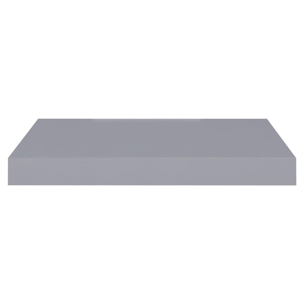 Wandschappen zwevend 2 st 40x23x3,8 cm MDF grijs MeubelReus