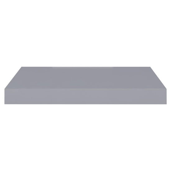 Wandschappen zwevend 2 st 40x23x3,8 cm MDF grijs MeubelReus