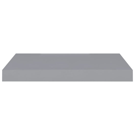 Wandschappen zwevend 2 st 50x23x3,8 cm MDF grijs MeubelReus