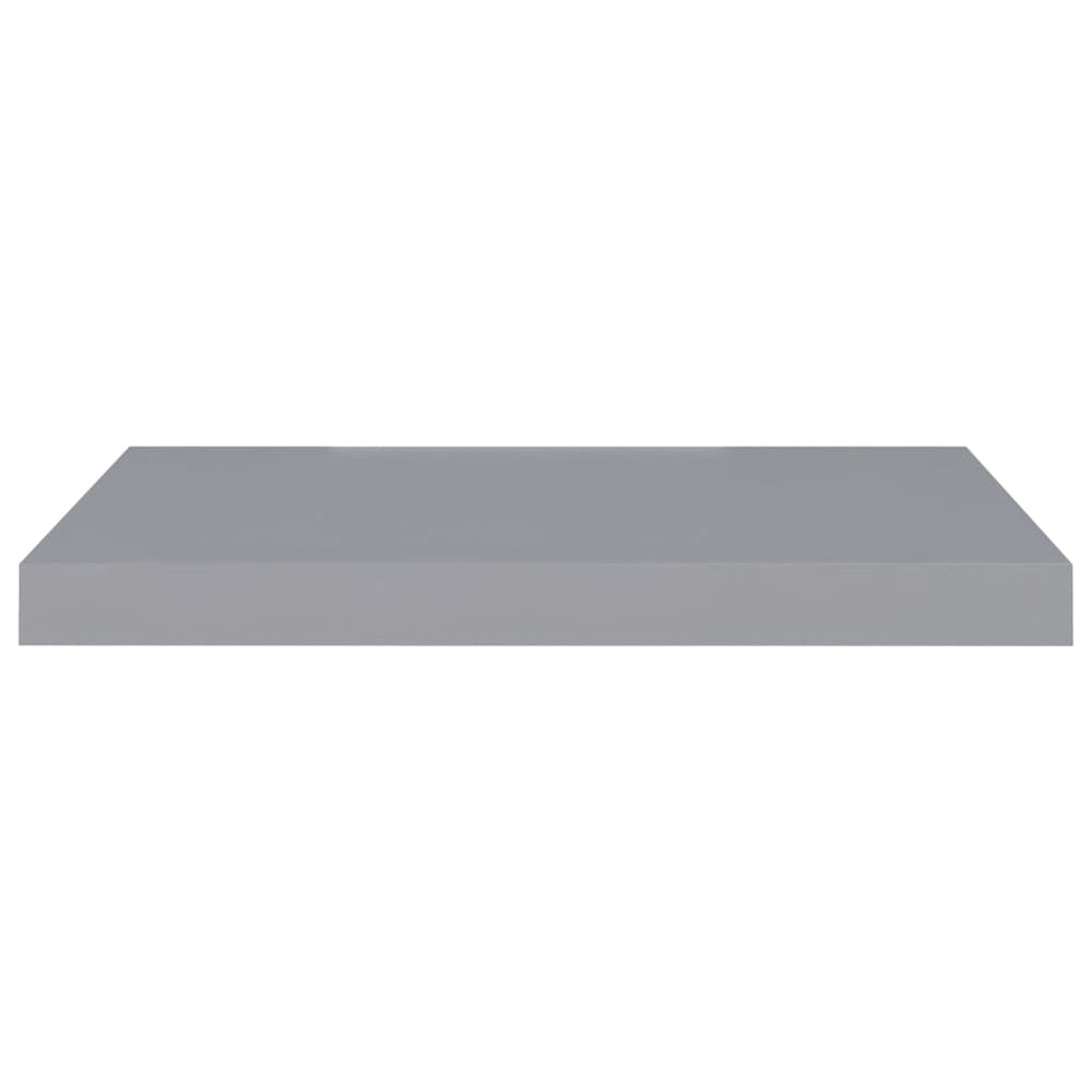 Wandschappen zwevend 2 st 60x23,5x3,8 cm MDF grijs MeubelReus