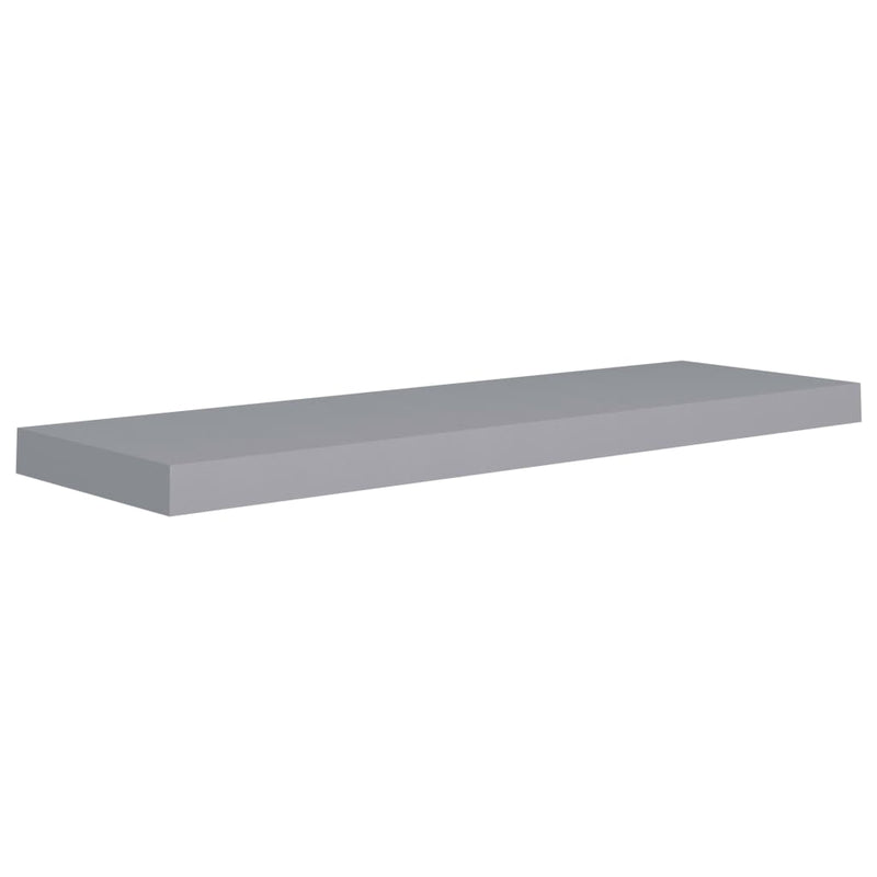 Wandschap zwevend 80x23,5x3,8 cm MDF grijs MeubelReus