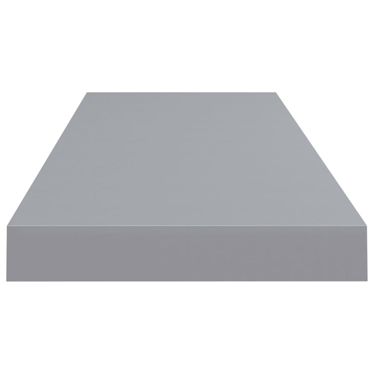 Wandschappen zwevend 2 st 80x23,5x3,8 cm MDF grijs MeubelReus