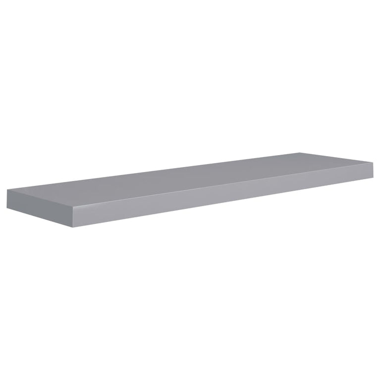 Wandschap zwevend 90x23,5x3,8 cm MDF grijs MeubelReus