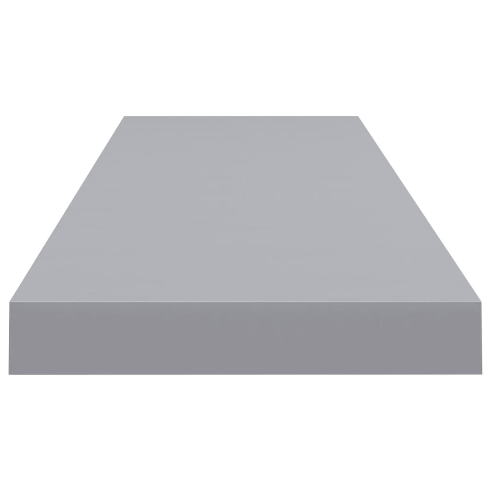 Wandschappen zwevend 2 st 90x23,5x3,8 cm MDF grijs MeubelReus