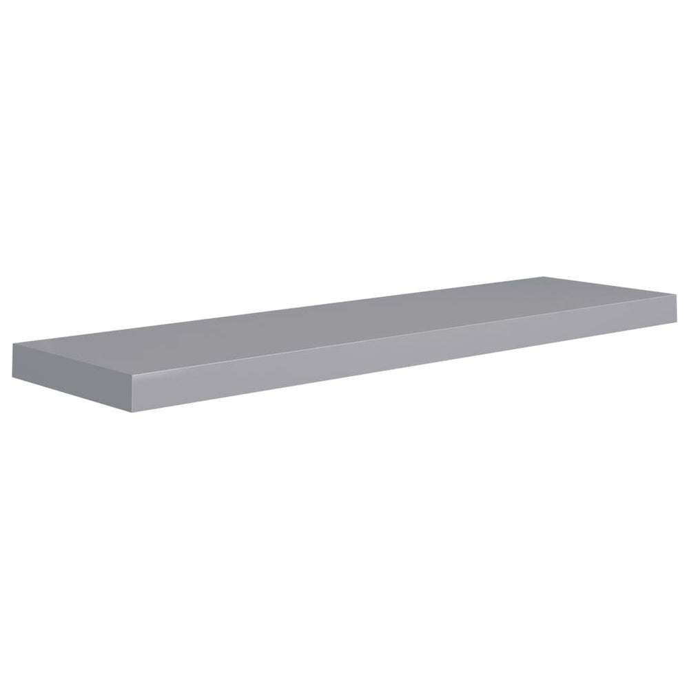 Wandschappen zwevend 4 st 90x23,5x3,8 cm MDF grijs MeubelReus