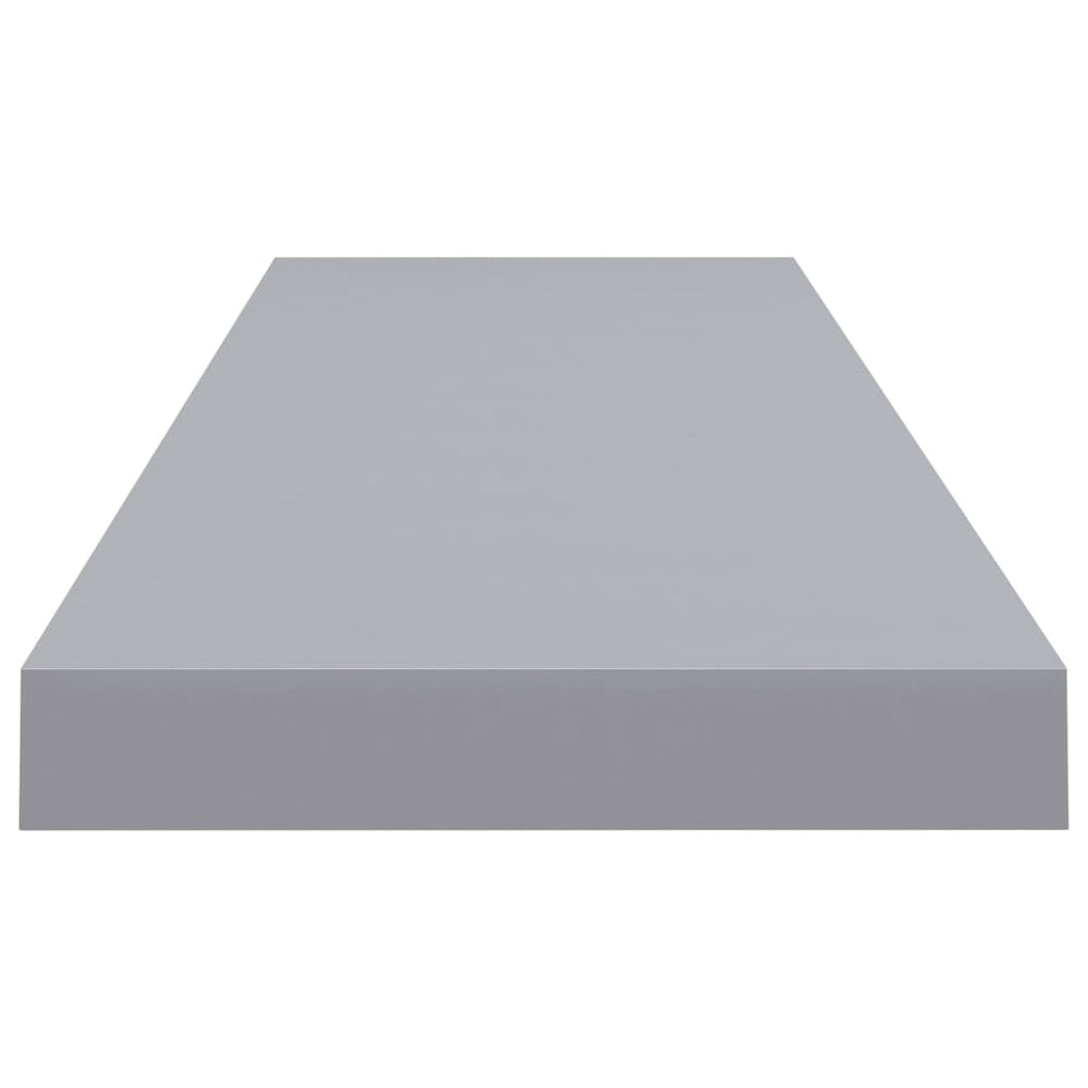 Wandschappen zwevend 4 st 90x23,5x3,8 cm MDF grijs MeubelReus
