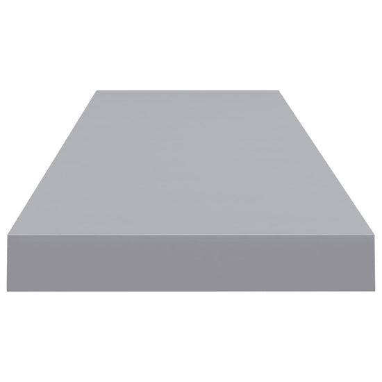 Wandschappen zwevend 4 st 90x23,5x3,8 cm MDF grijs MeubelReus
