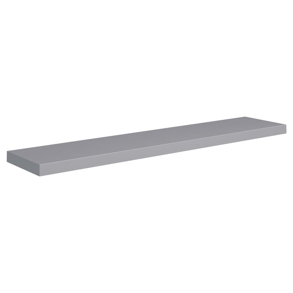 Wandschappen zwevend 4 st 120x23,5x3,8 cm MDF grijs MeubelReus