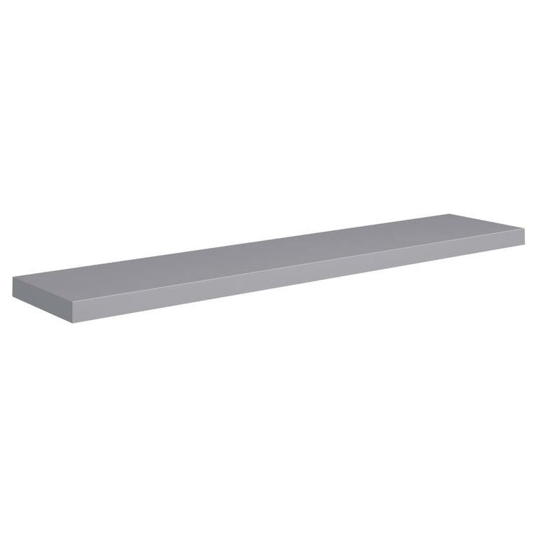 Wandschappen zwevend 4 st 120x23,5x3,8 cm MDF grijs MeubelReus