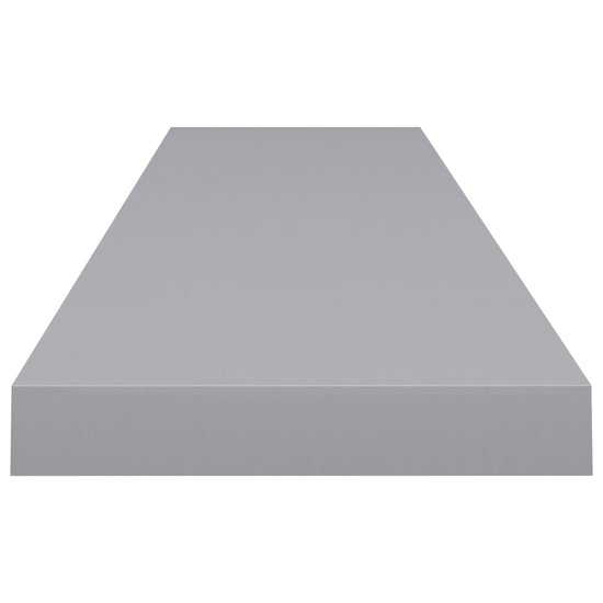 Wandschappen zwevend 4 st 120x23,5x3,8 cm MDF grijs MeubelReus