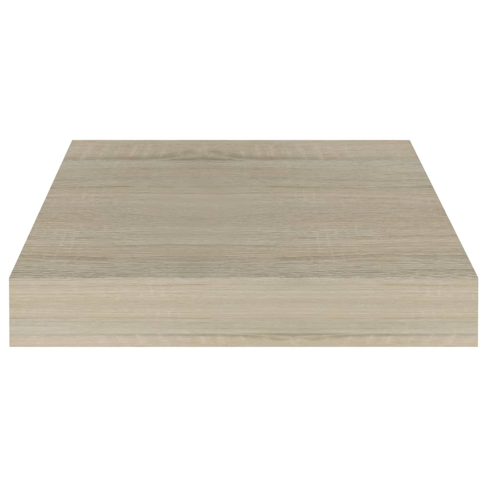 Wandschap zwevend 23x23,5x3,8 cm MDF eikenkleur MeubelReus