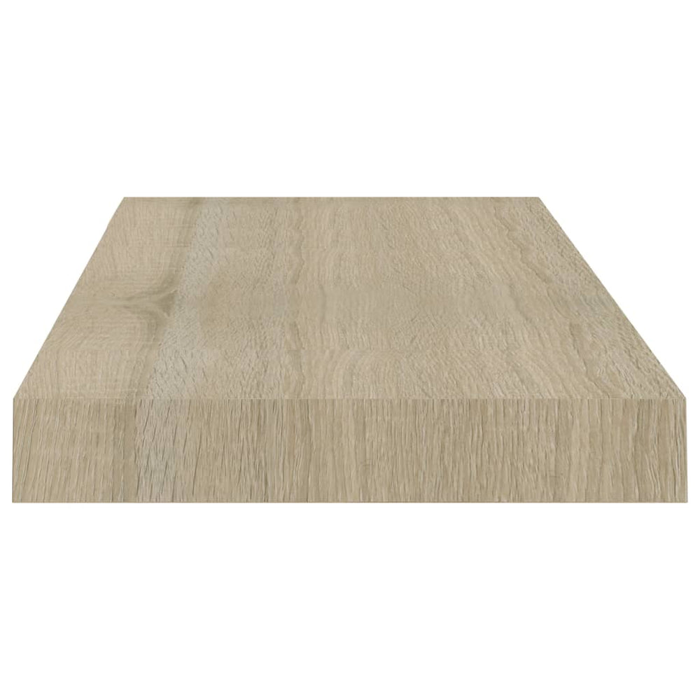 Wandschappen zwevend 2 st 50x23x3,8 cm MDF eikenkleurig MeubelReus