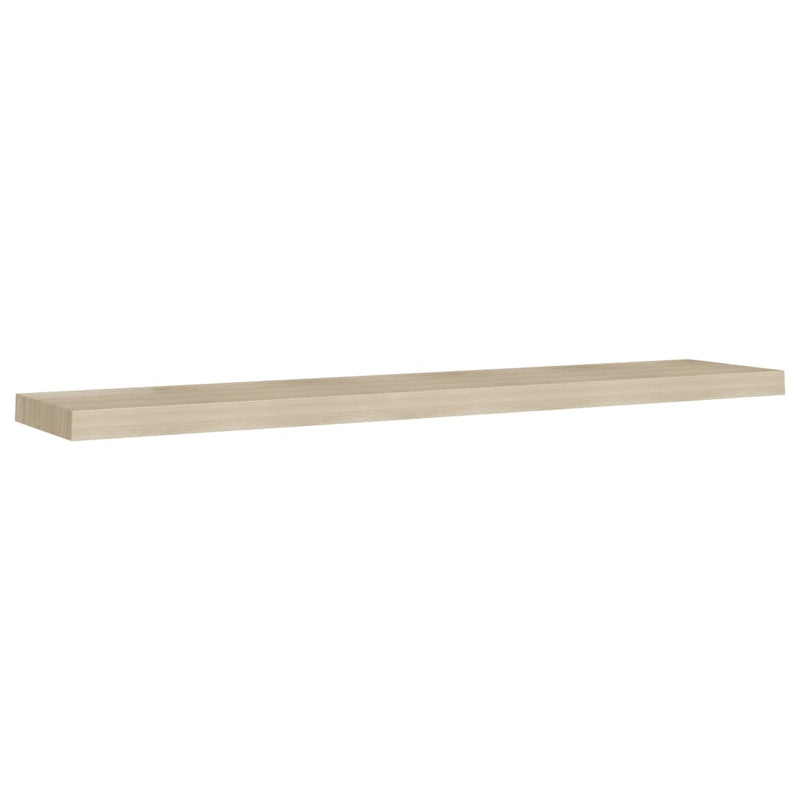 Wandschap zwevend 120x23,5x3,8 cm MDF eikenkleurig MeubelReus