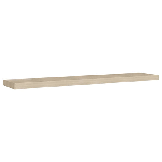 Wandschappen zwevend 2 st 120x23,5x3,8 cm MDF eikenkleurig MeubelReus
