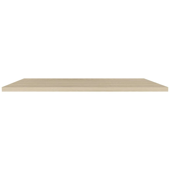 Wandschappen zwevend 2 st 120x23,5x3,8 cm MDF eikenkleurig MeubelReus