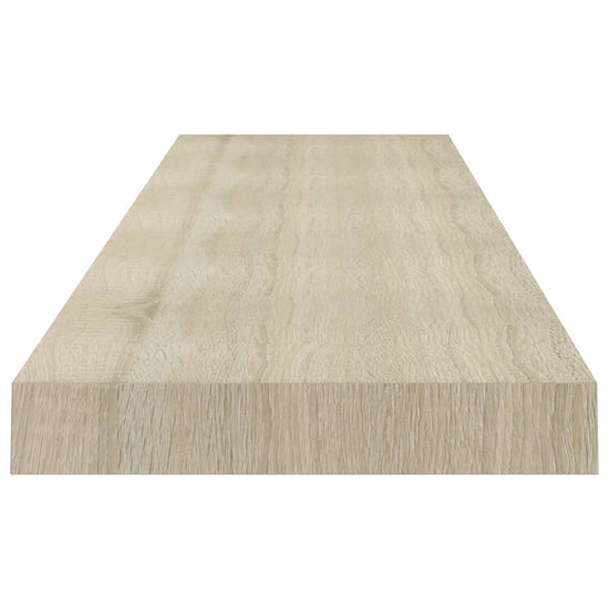 Wandschappen zwevend 2 st 120x23,5x3,8 cm MDF eikenkleurig MeubelReus