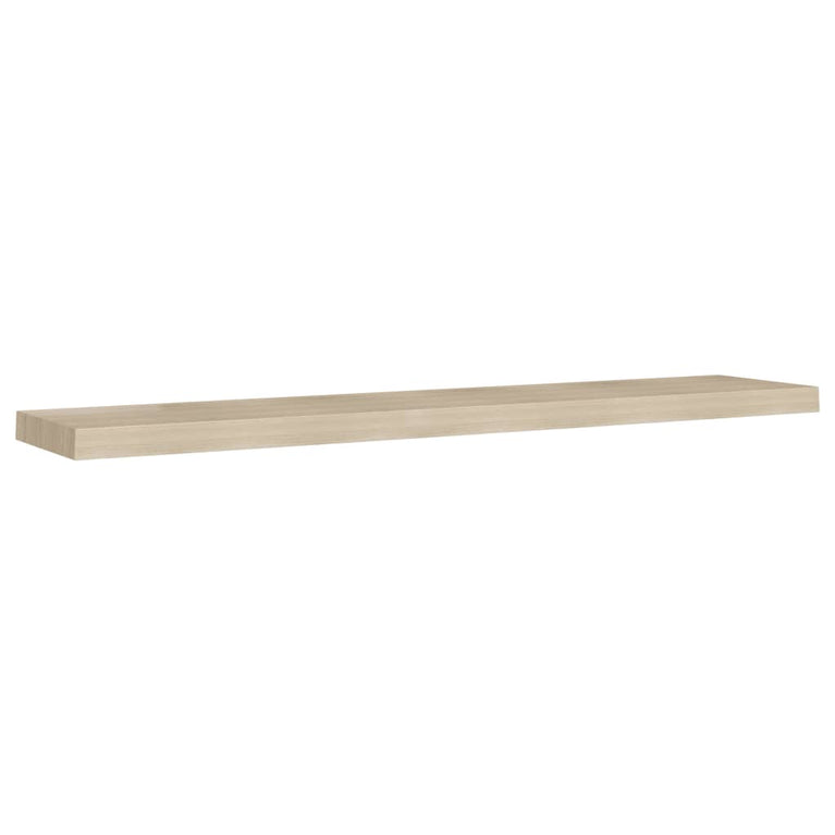 Wandschappen zwevend 4 st 120x23,5x3,8 cm MDF eikenkleurig MeubelReus
