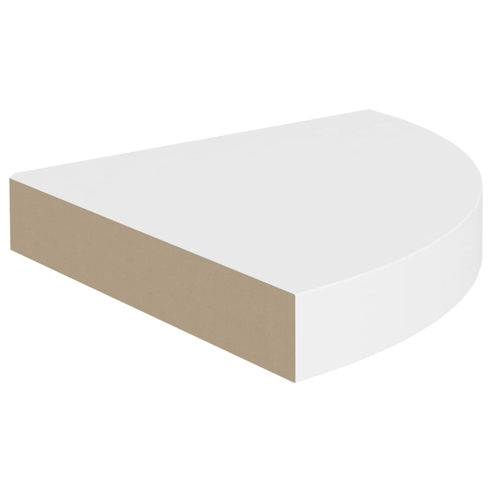 Hoekschap zwevend 25x25x3,8 cm MDF wit MeubelReus