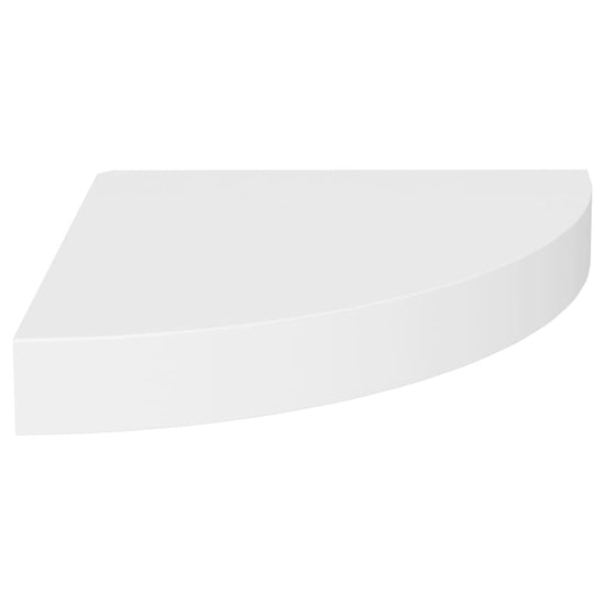 Hoekschappen zwevend 4 st 25x25x3,8 cm MDF wit MeubelReus