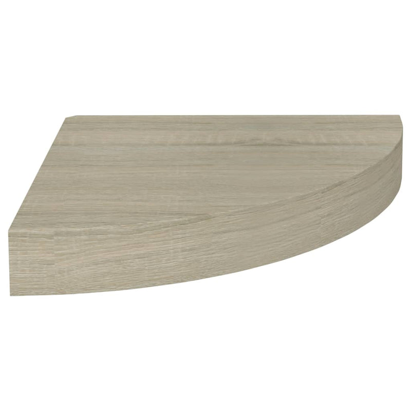 Hoekschap zwevend 25x25x3,8 cm MDF eikenkleurig
