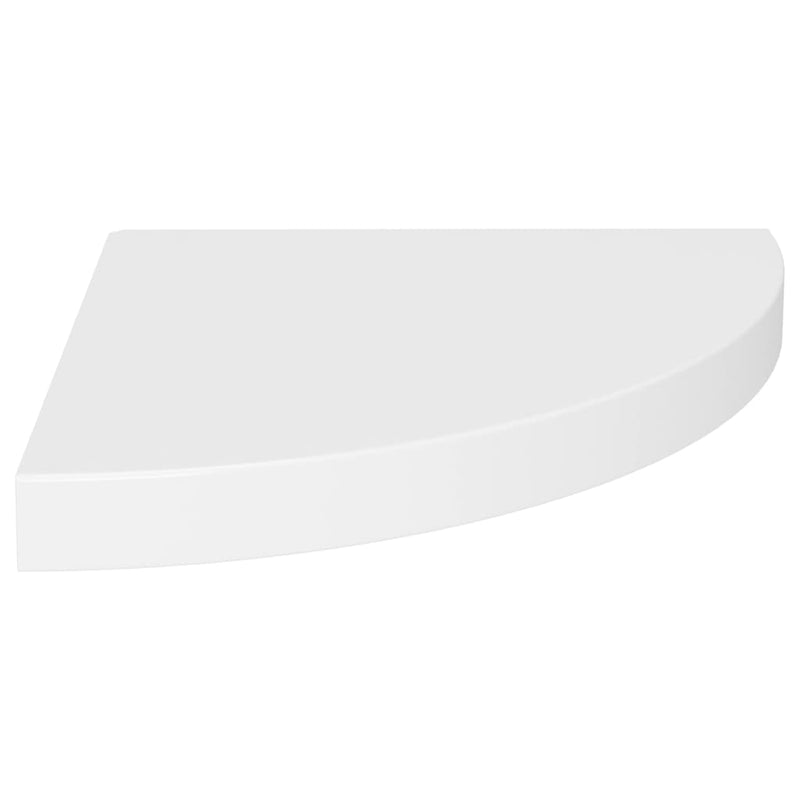 Hoekschap zwevend 35x35x3,8 cm MDF wit