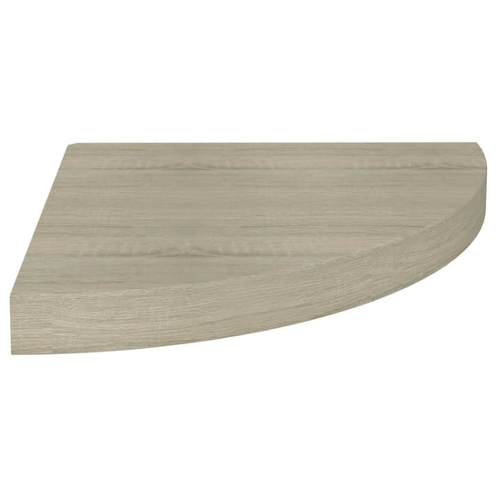 Hoekschap zwevend 35x35x3,8 cm MDF eikenkleurig MeubelReus