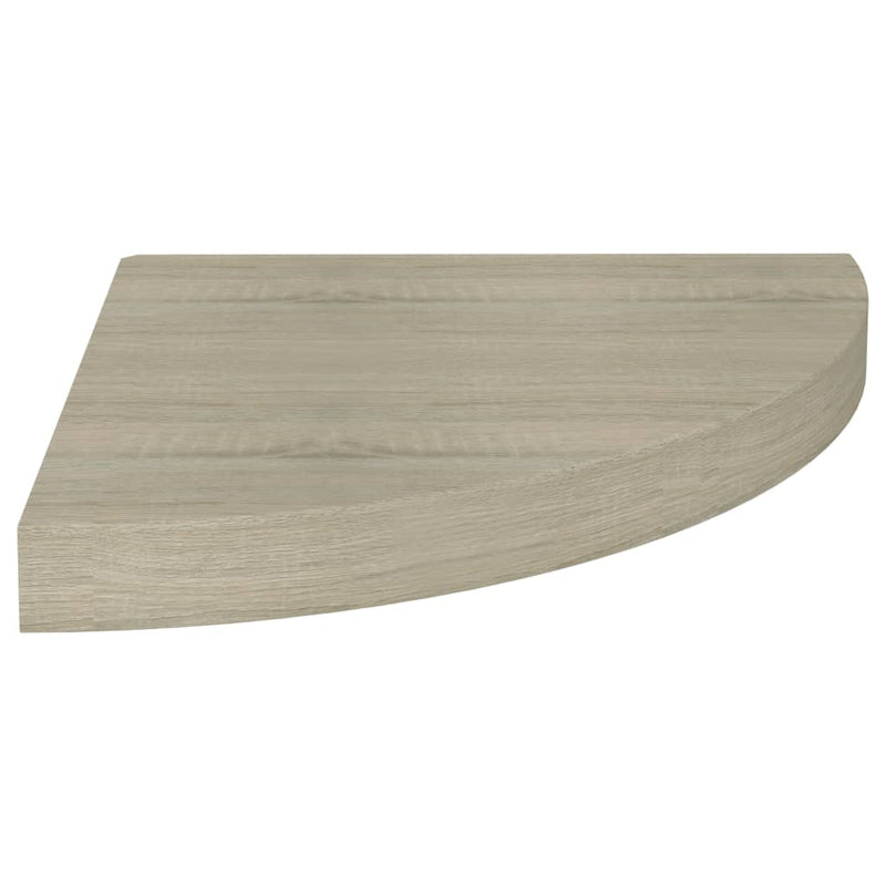 Hoekschap zwevend 35x35x3,8 cm MDF eikenkleurig MeubelReus
