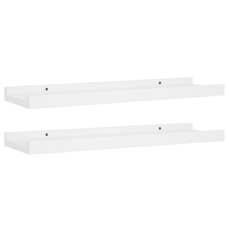 Fotoplanken 2 st 40x9x3 cm MDF wit MeubelReus