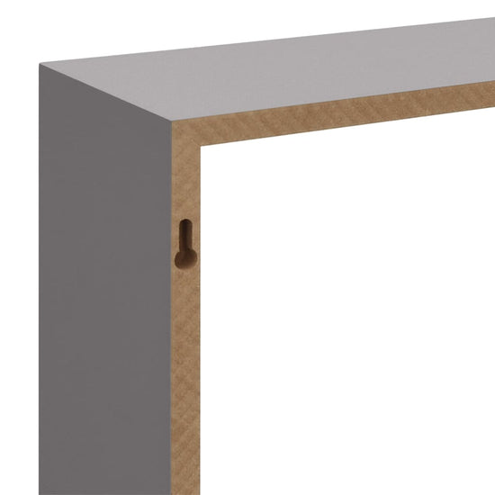 Wandschappen kubus 3 st MDF grijs MeubelReus