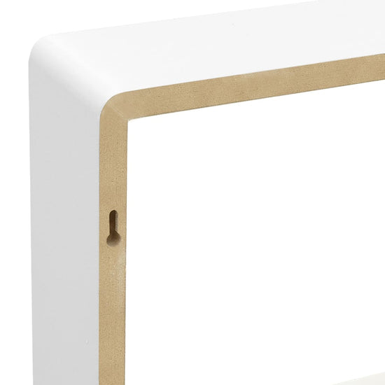 Wandschappen kubus 3 st MDF wit MeubelReus