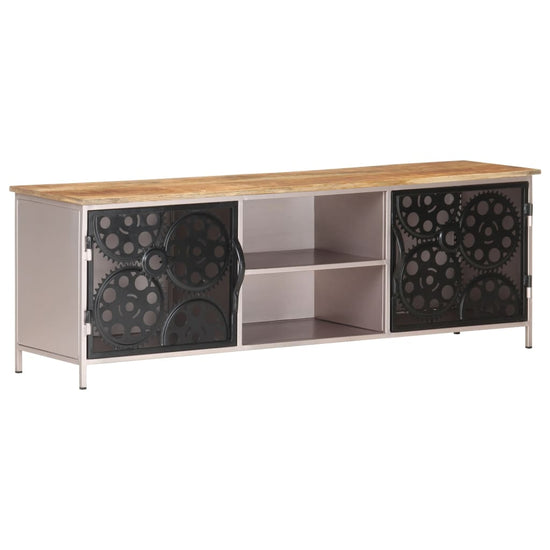Tv-meubel 120x30x40 cm ruw mangohout MeubelReus