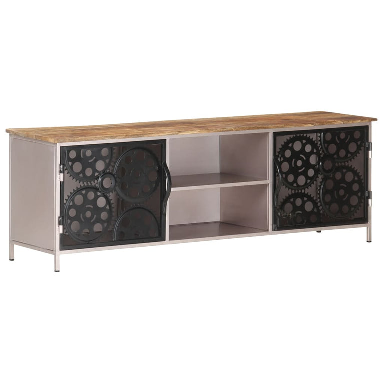 Tv-meubel 120x30x40 cm ruw mangohout MeubelReus