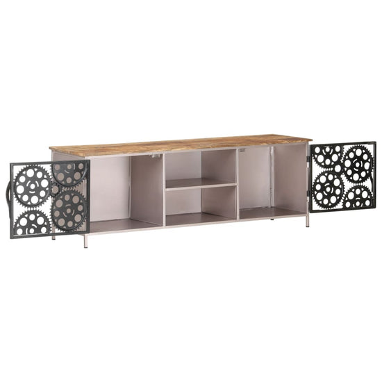 Tv-meubel 120x30x40 cm ruw mangohout MeubelReus