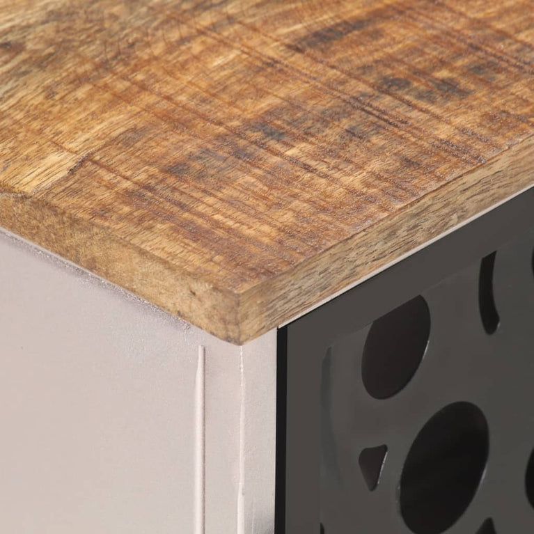 Tv-meubel 120x30x40 cm ruw mangohout MeubelReus