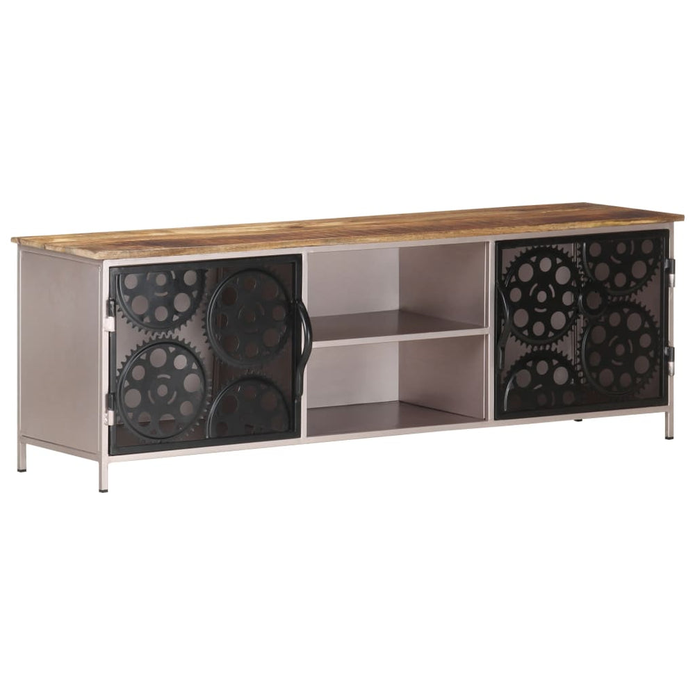 Tv-meubel 120x30x40 cm ruw mangohout MeubelReus