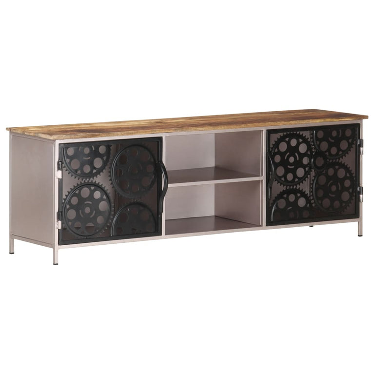 Tv-meubel 120x30x40 cm ruw mangohout MeubelReus