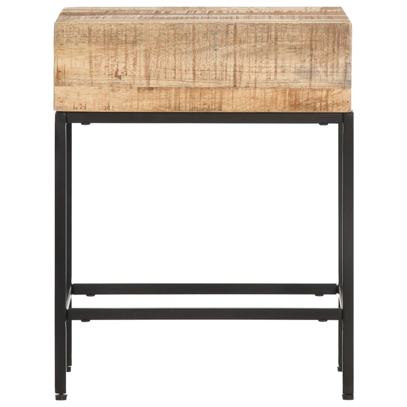 Bijzettafel 40x30x50 cm massief ruw mangohout MeubelReus