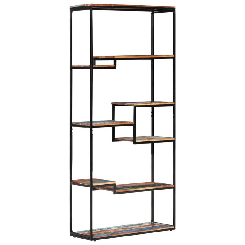 Boekenkast 80x30x180 cm massief gerecycled hout MeubelReus