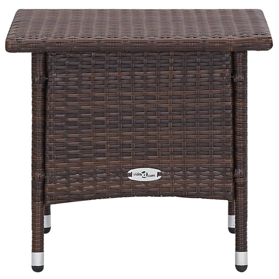 2-delige Loungeset met kussens poly rattan bruin MeubelReus