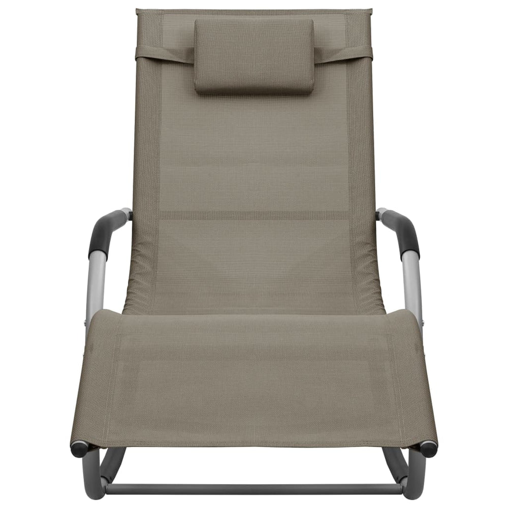 Ligbed textileen taupe en grijs MeubelReus