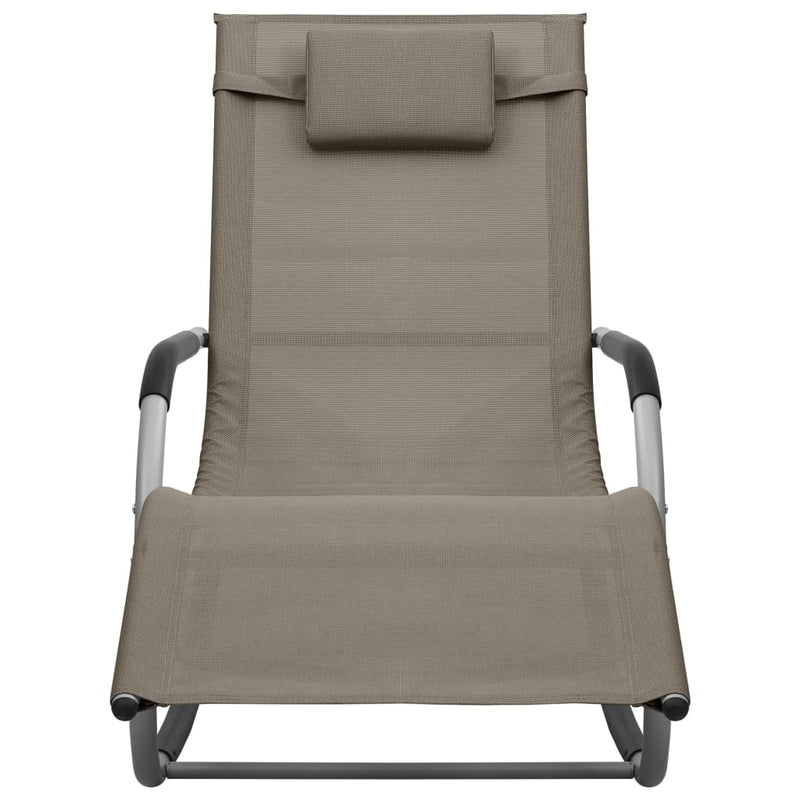 Ligbed textileen taupe en grijs MeubelReus